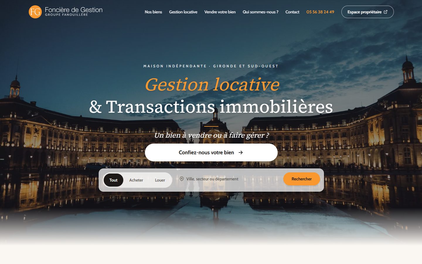 Capture du site foncieredegestion.fr (Foncière de Gestion)